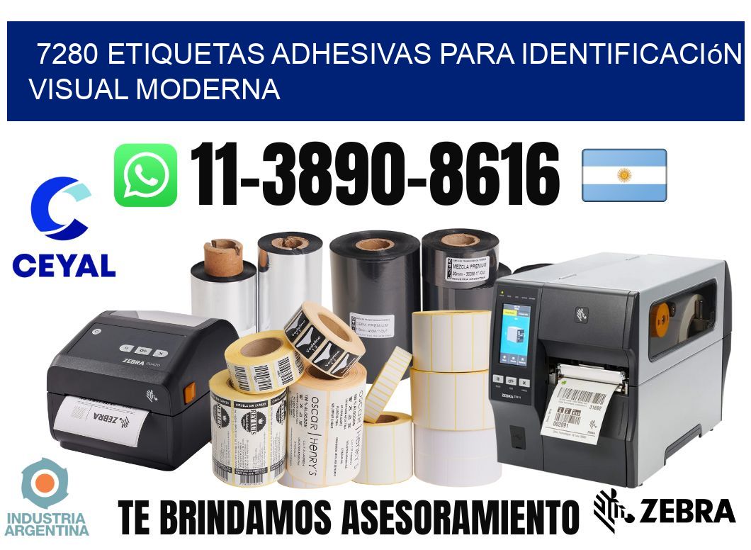 7280 Etiquetas adhesivas para identificación visual moderna