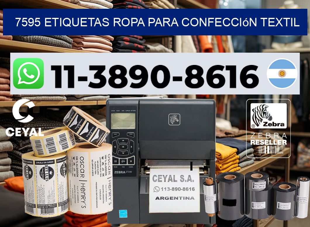 7595 Etiquetas ropa para confección textil
