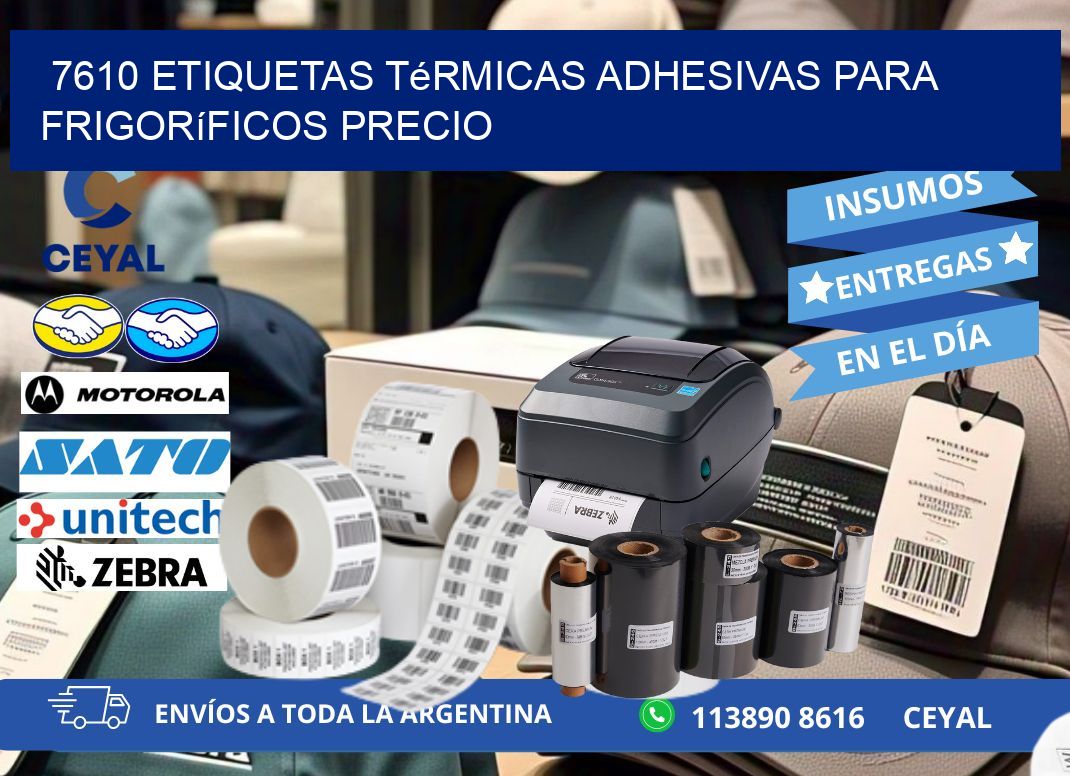 7610 etiquetas térmicas adhesivas para frigoríficos precio