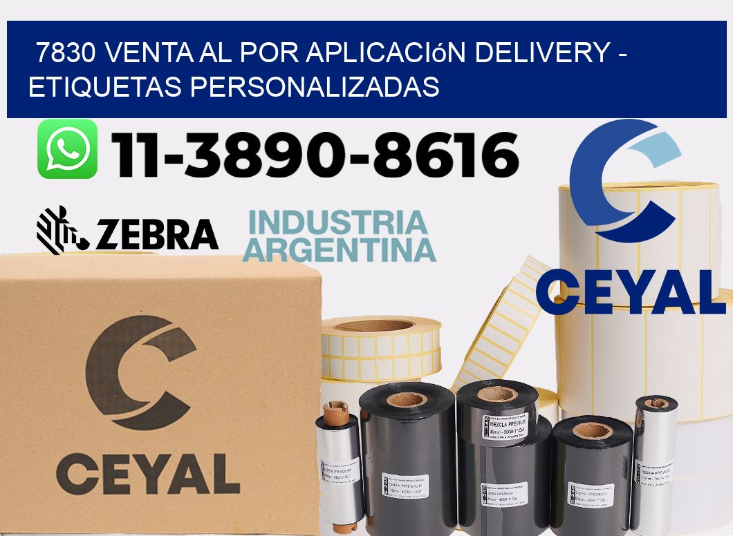 7830 Venta al Por Aplicación delivery - Etiquetas Personalizadas