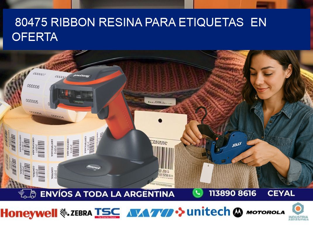 80475 ribbon resina para etiquetas  en oferta