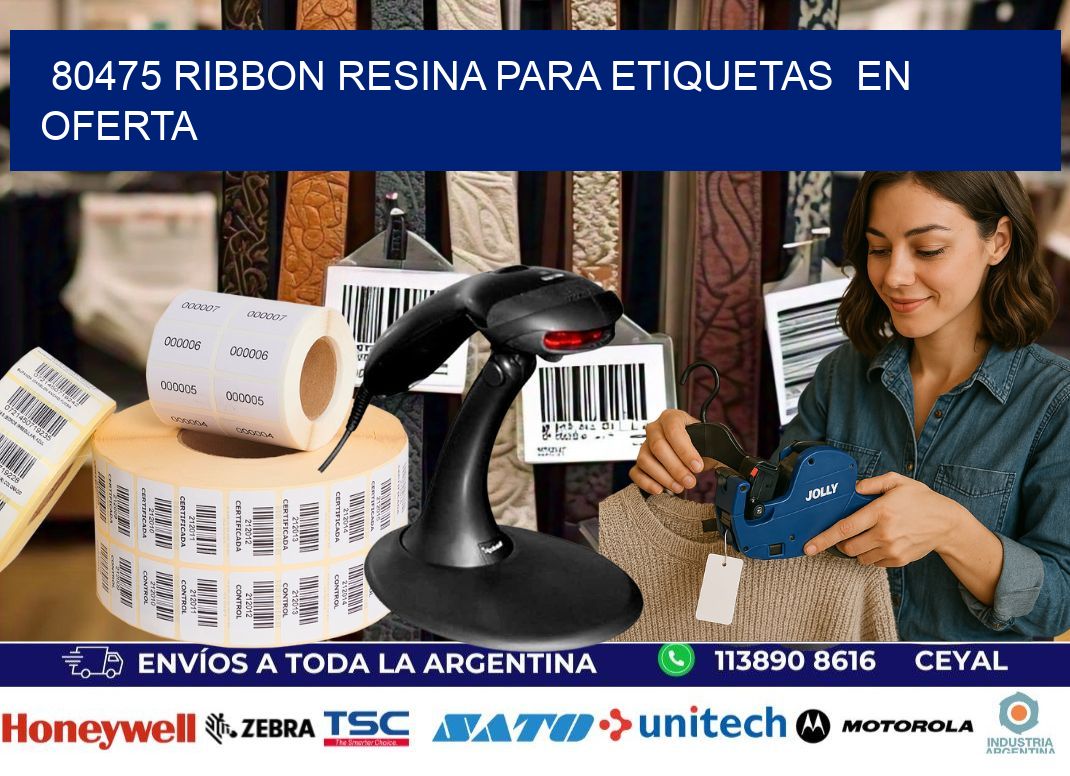 80475 ribbon resina para etiquetas  en oferta