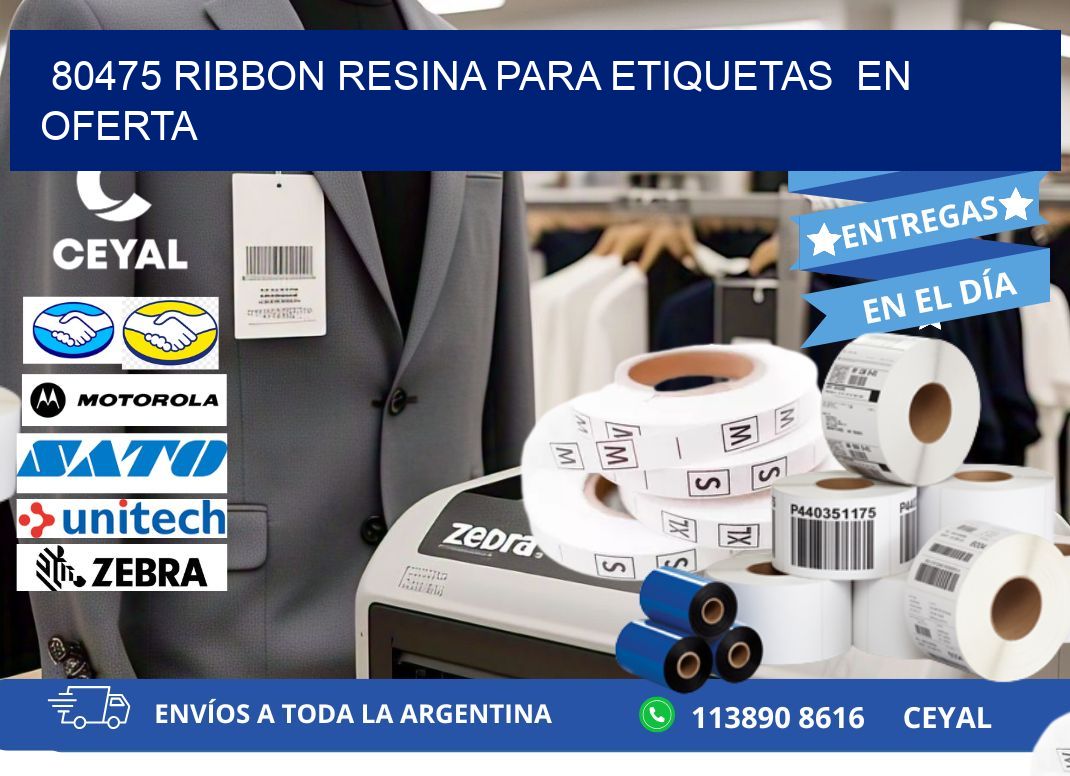 80475 ribbon resina para etiquetas  en oferta