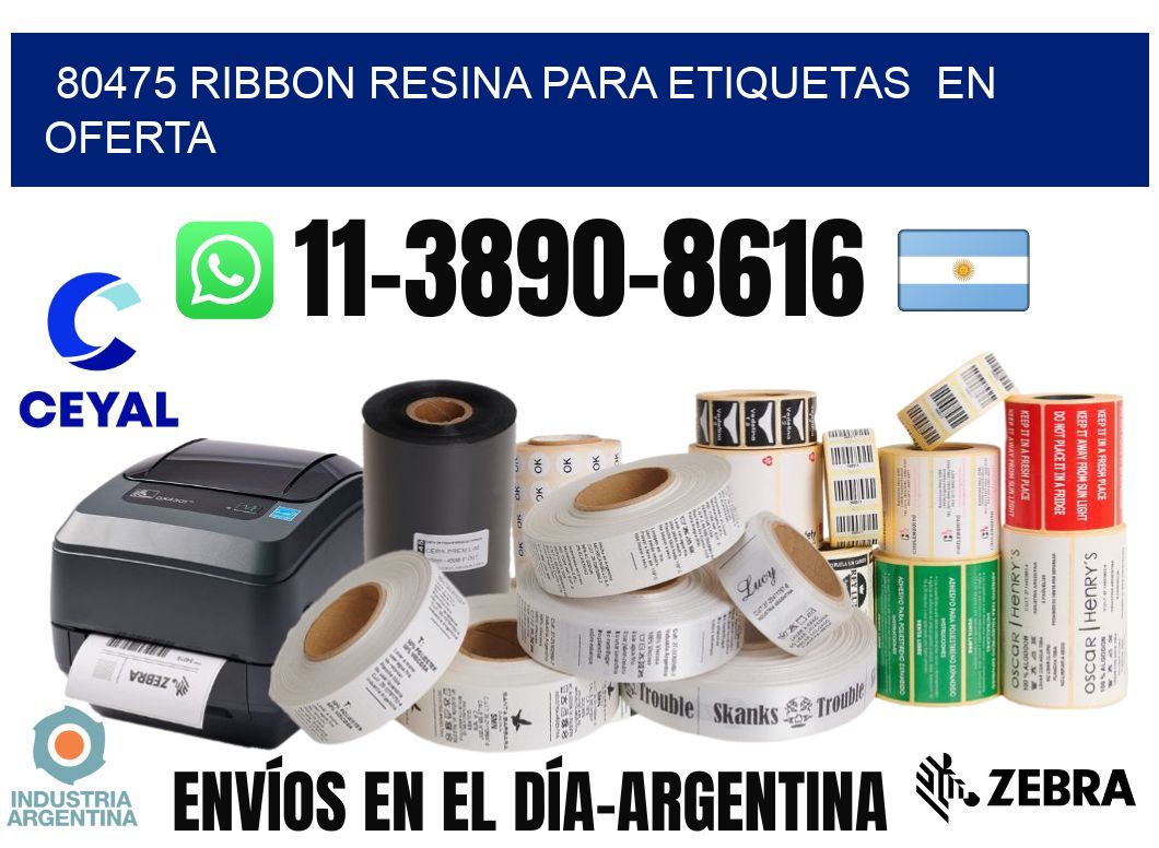 80475 ribbon resina para etiquetas  en oferta