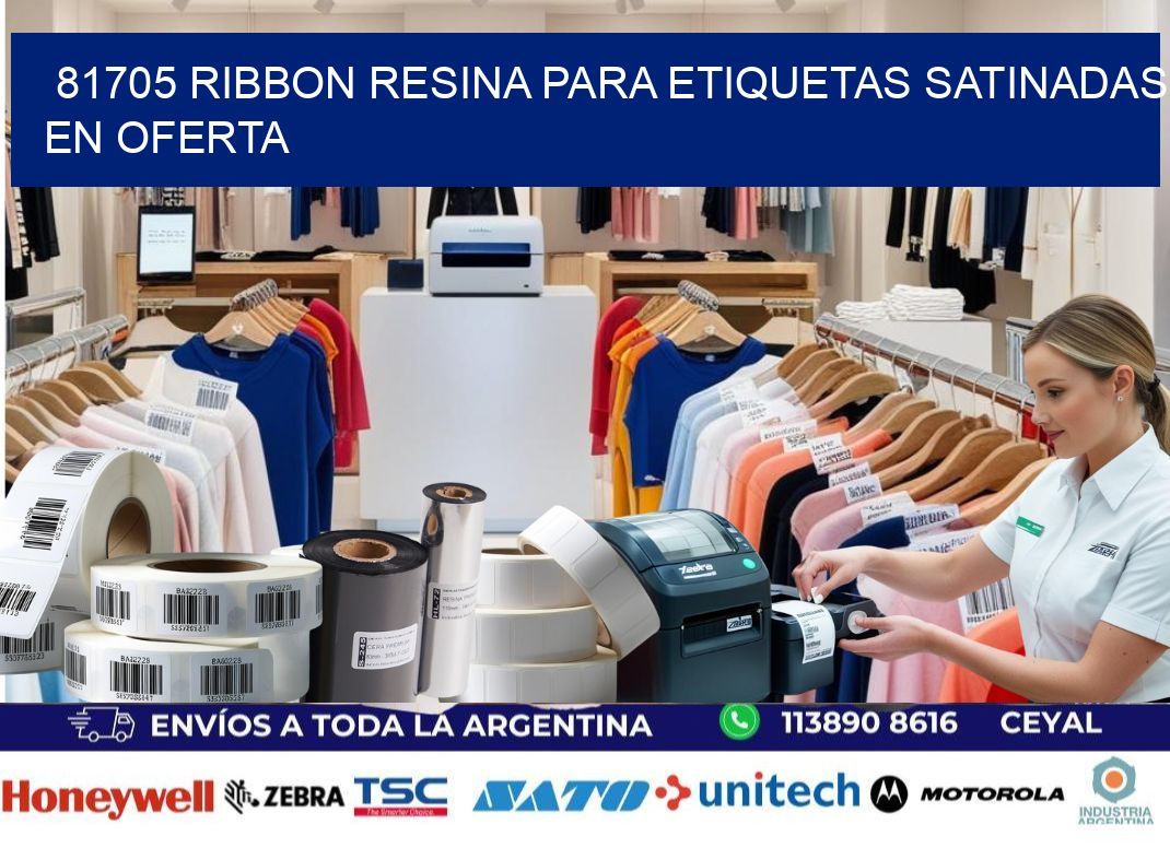 81705 ribbon resina para etiquetas satinadas en oferta