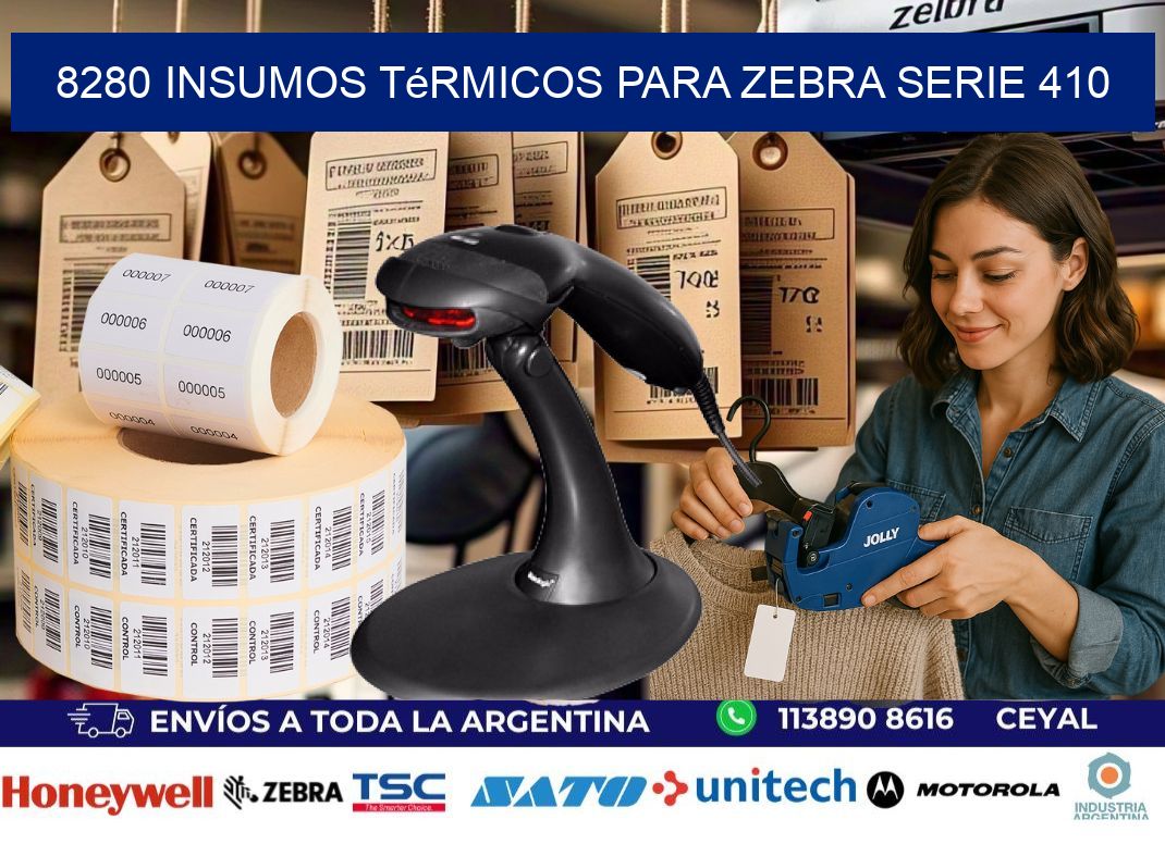8280 insumos térmicos para zebra serie 410