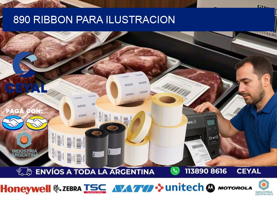 890 ribbon para ilustracion