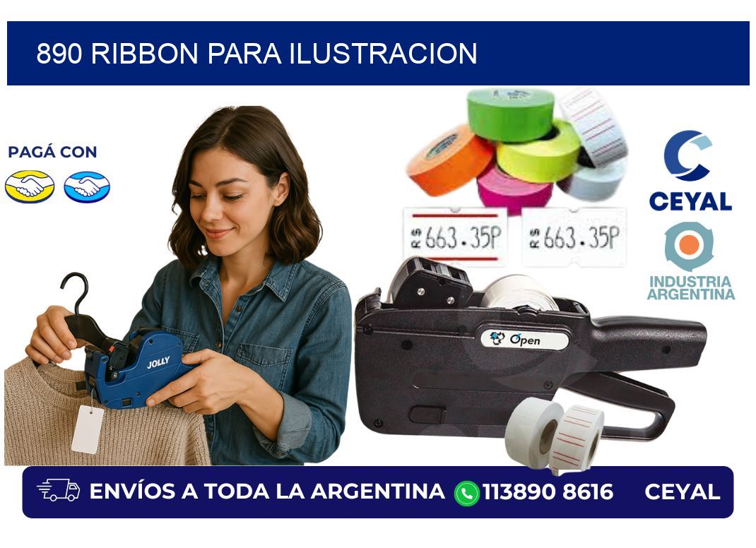 890 ribbon para ilustracion