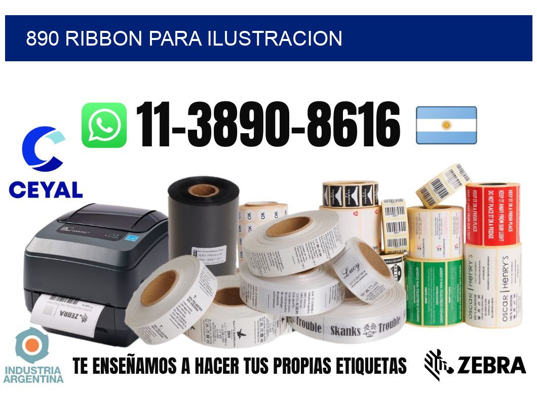890 ribbon para ilustracion