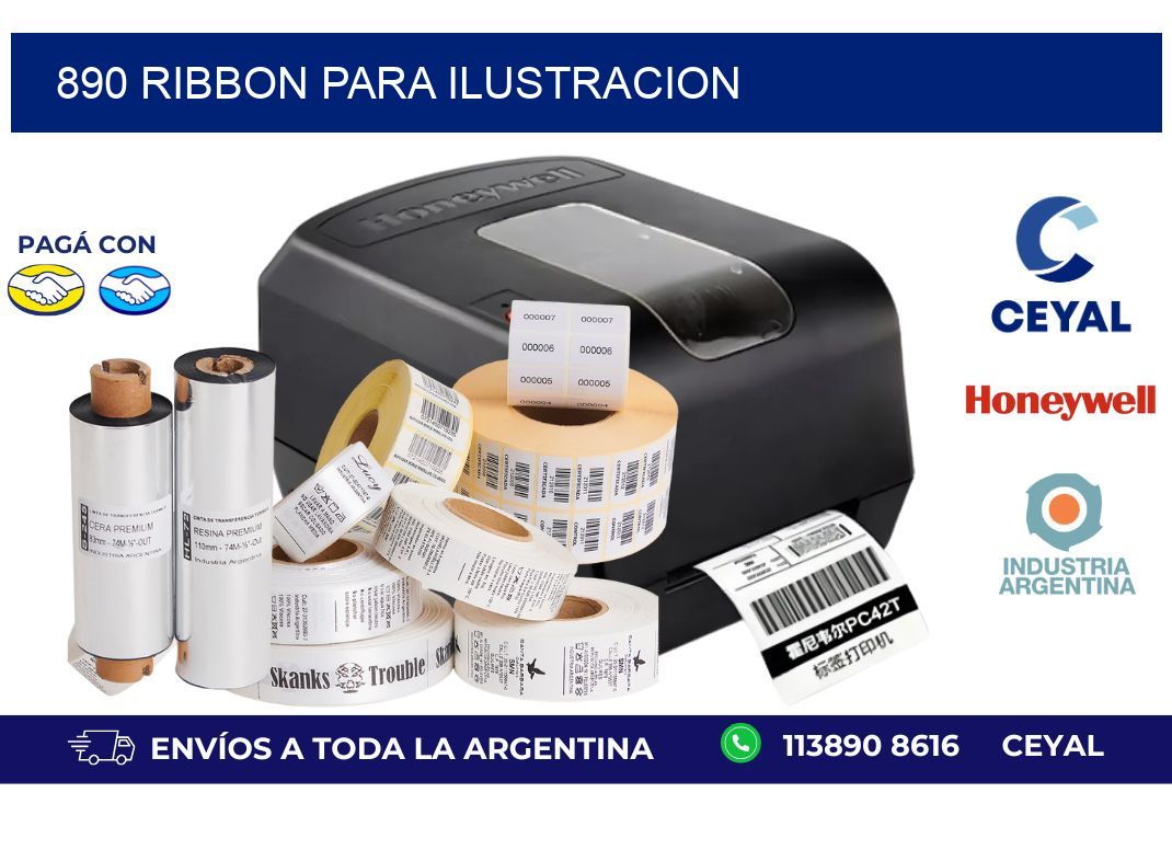 890 ribbon para ilustracion