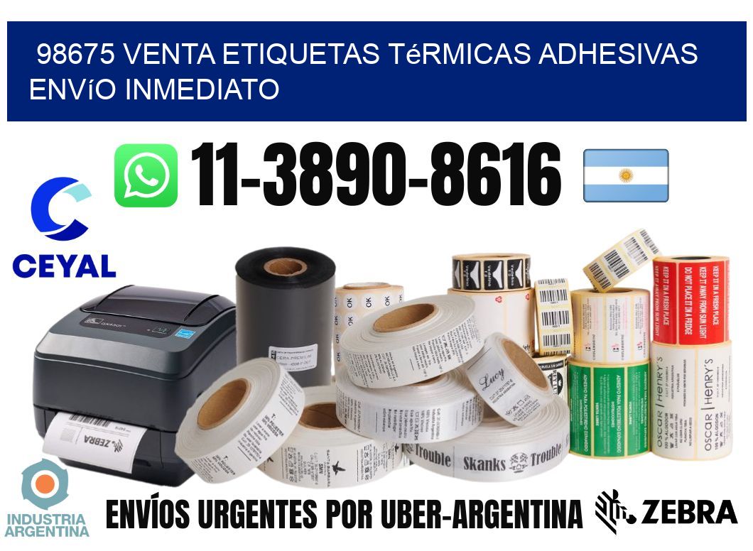 98675 venta etiquetas térmicas adhesivas envío inmediato