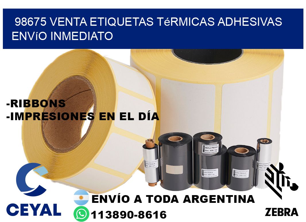 98675 venta etiquetas térmicas adhesivas envío inmediato