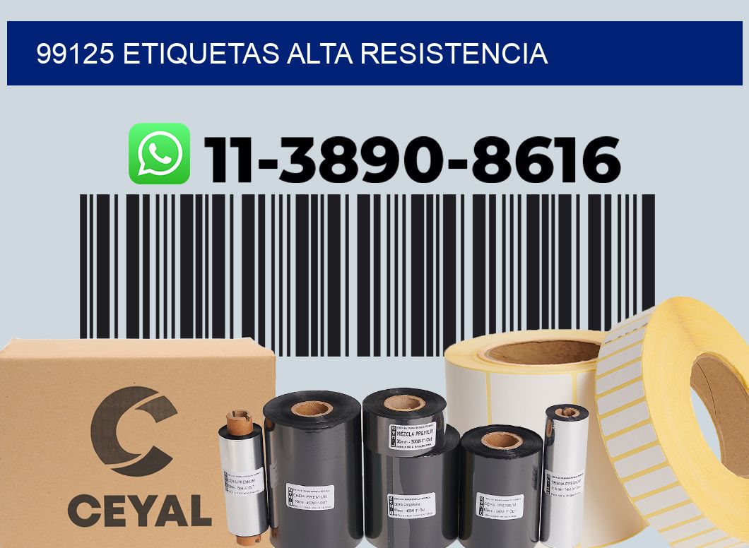 99125 etiquetas alta resistencia