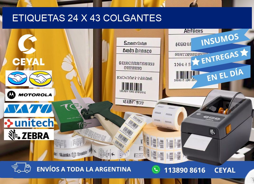 etiquetas 24 x 43 colgantes