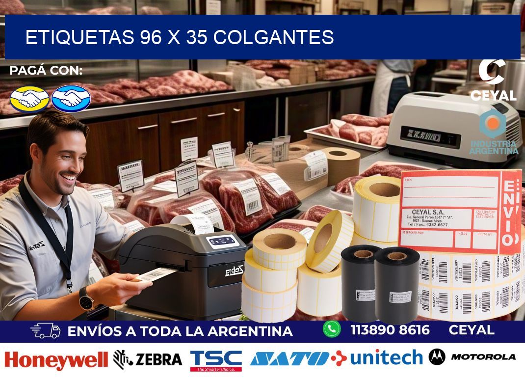 etiquetas 96 x 35 colgantes
