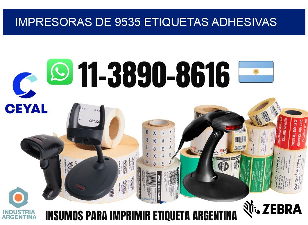 impresoras de 9535 etiquetas adhesivas