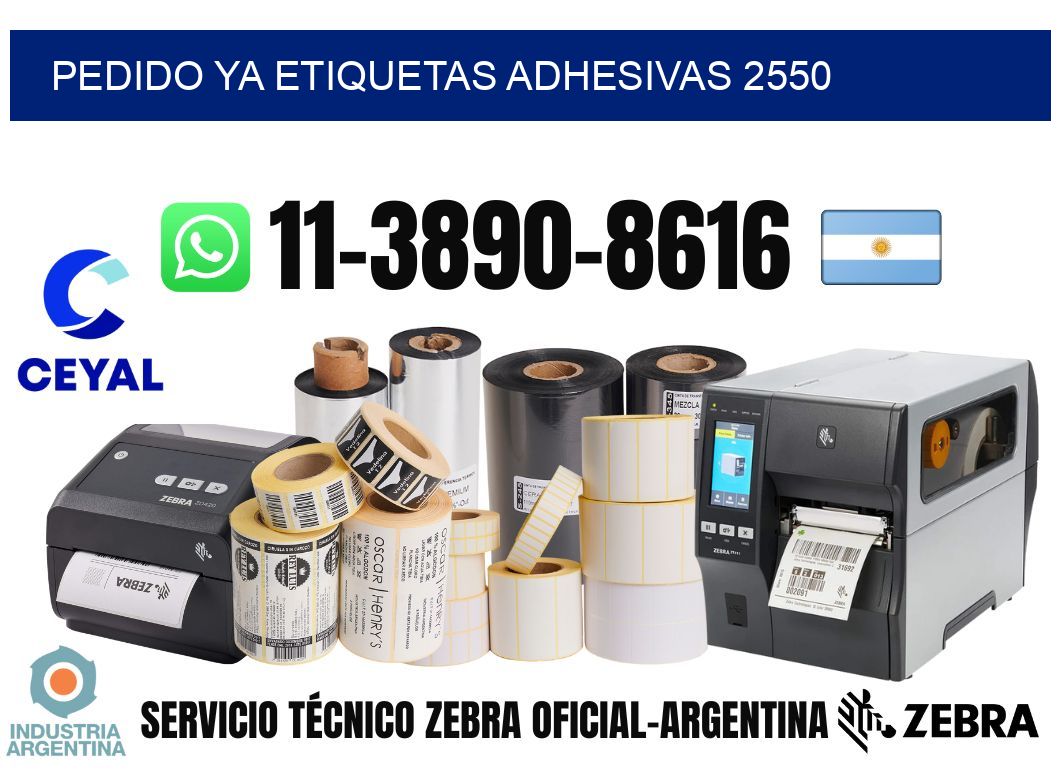pedido ya etiquetas adhesivas 2550