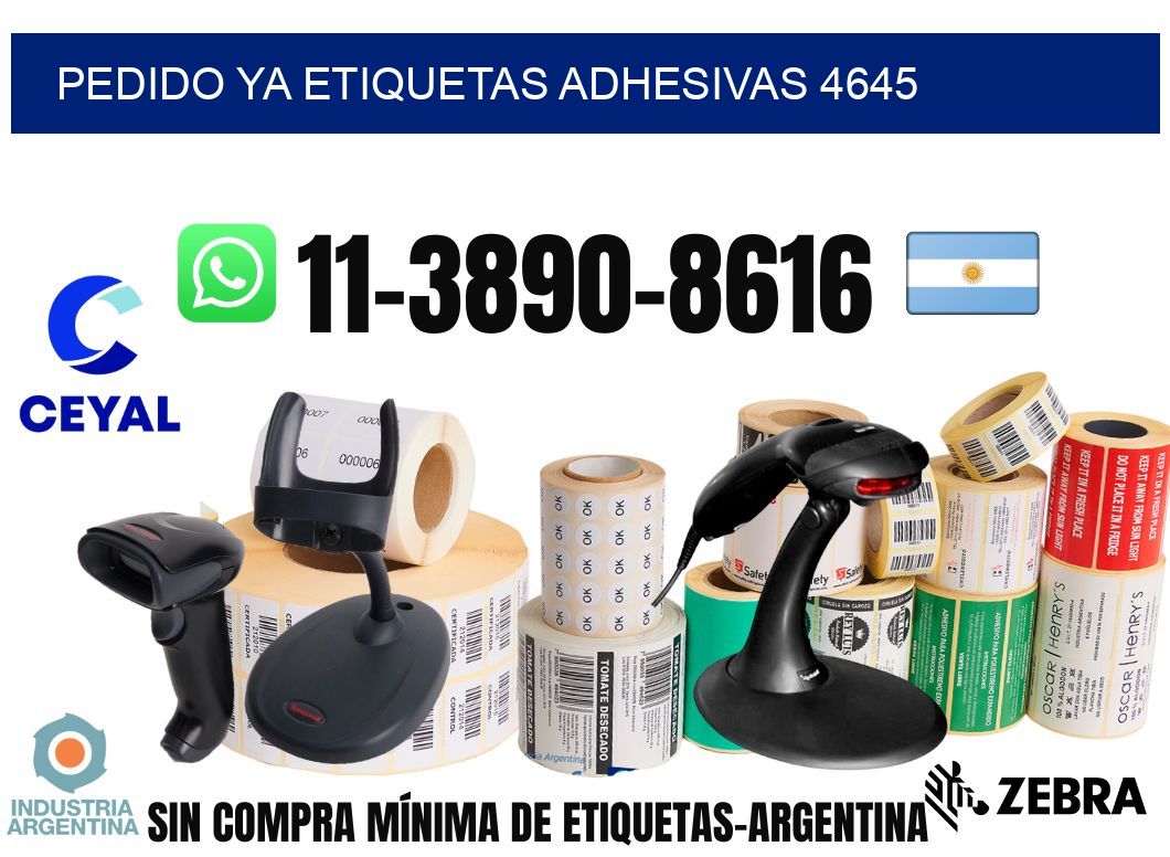 pedido ya etiquetas adhesivas 4645