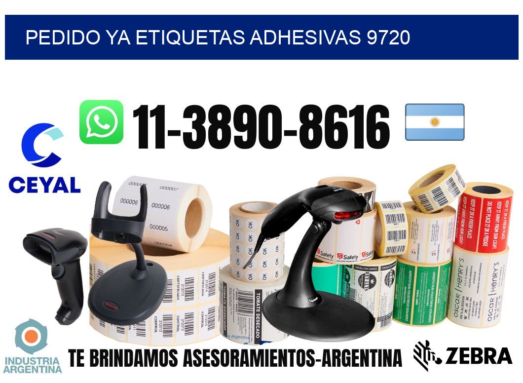 pedido ya etiquetas adhesivas 9720