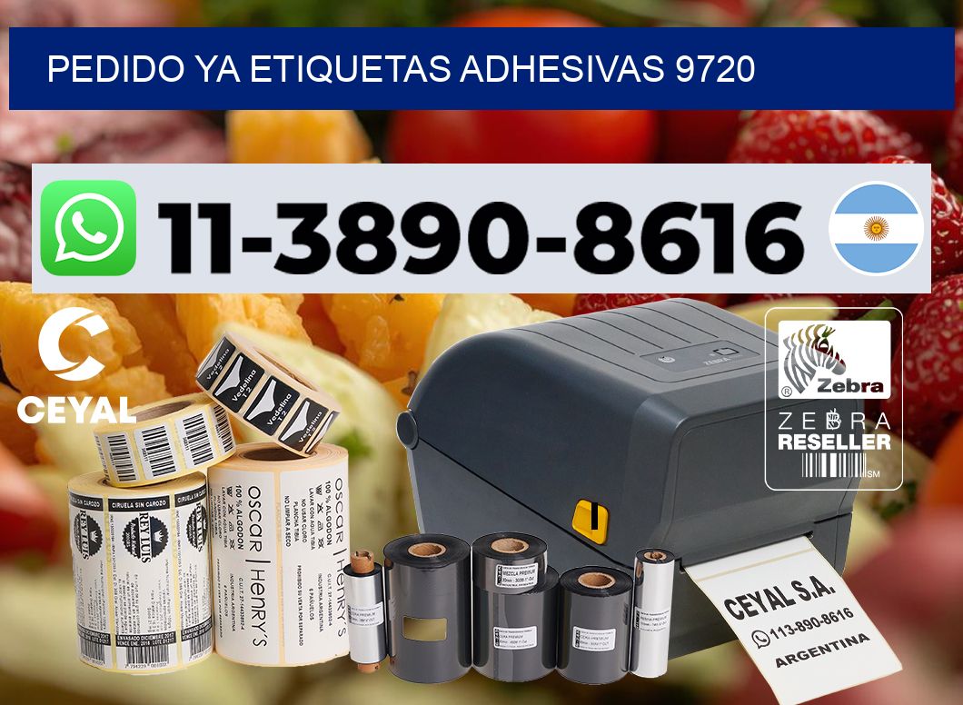 pedido ya etiquetas adhesivas 9720