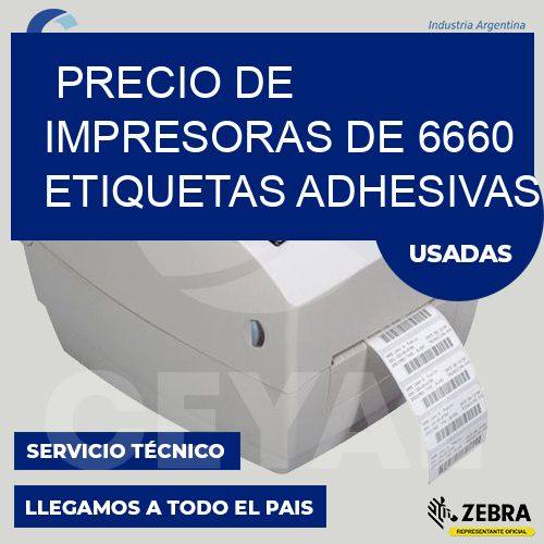 precio de impresoras de 6660 etiquetas adhesivas
