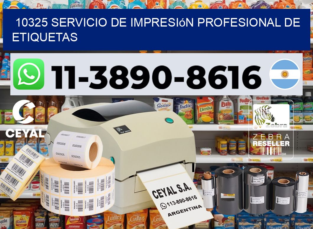10325 Servicio de impresión profesional de etiquetas