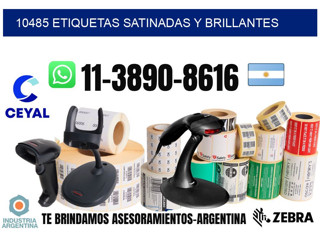 10485 Etiquetas satinadas y brillantes