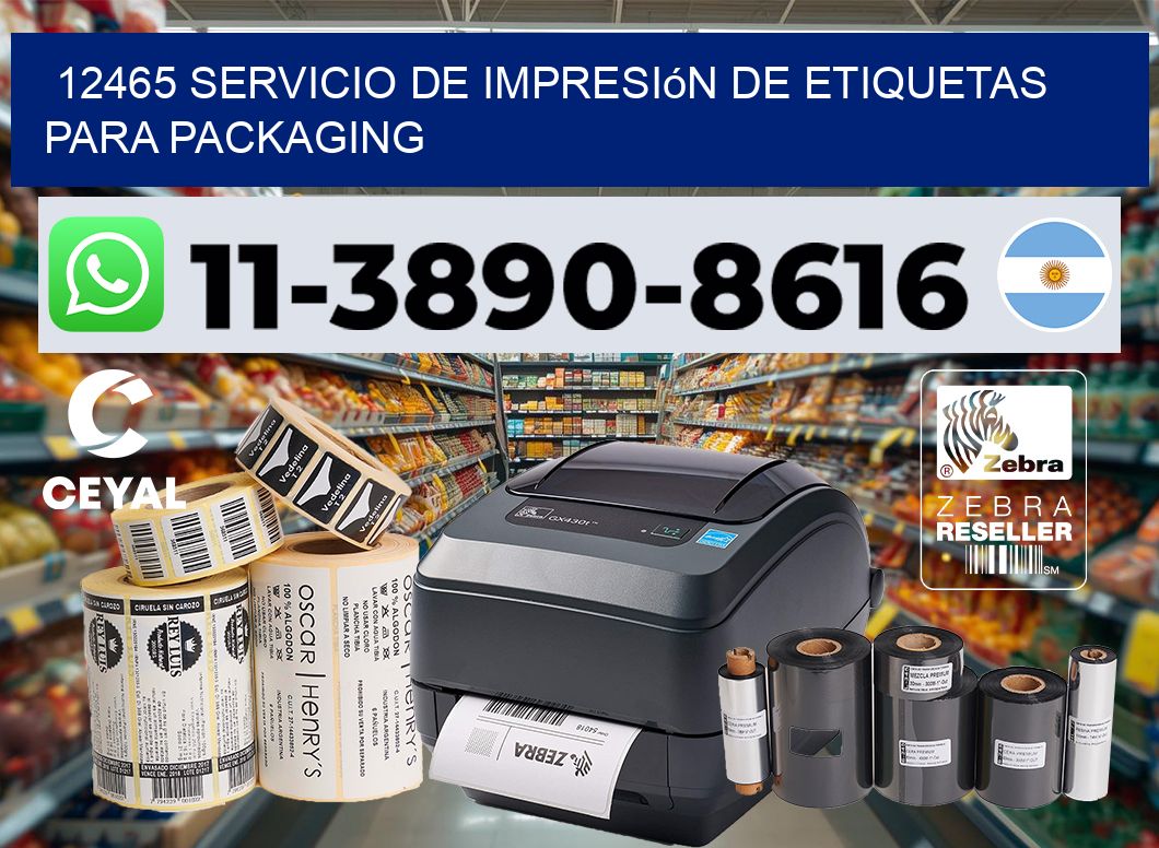 12465 Servicio de impresión de etiquetas para packaging