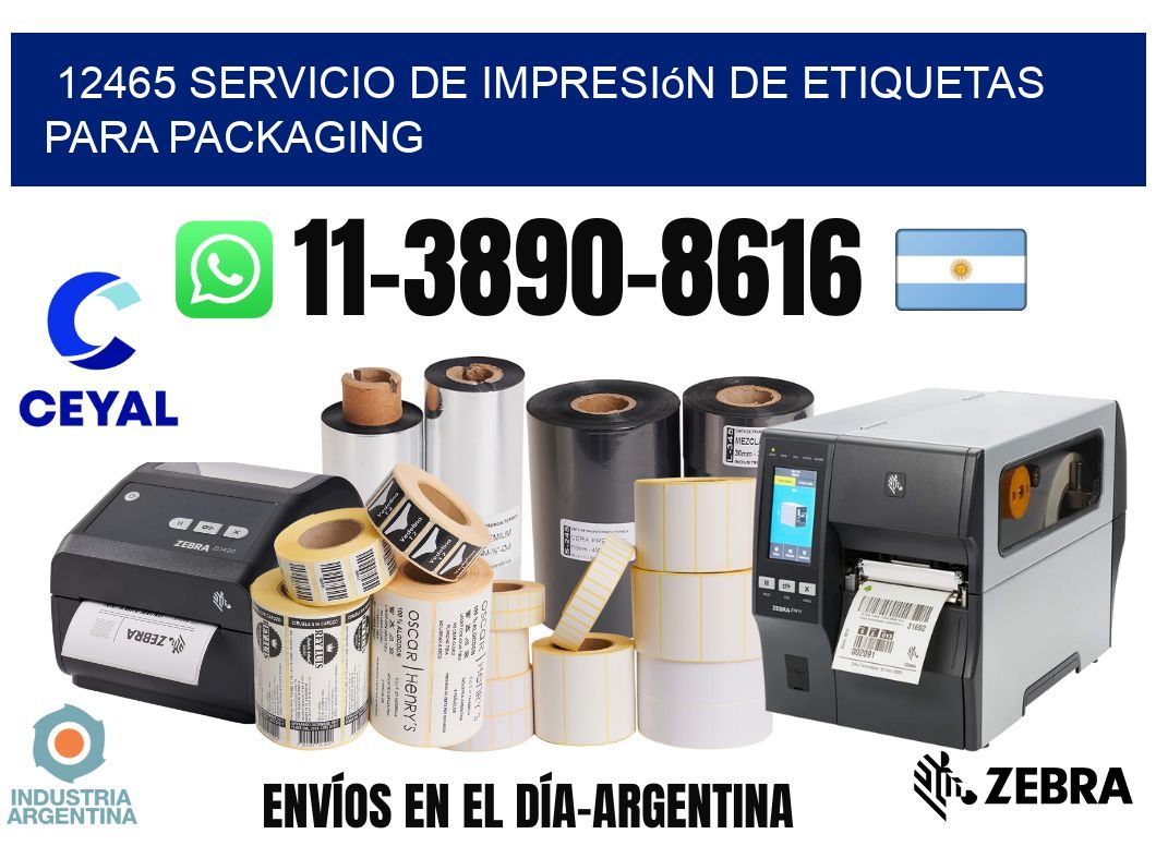 12465 Servicio de impresión de etiquetas para packaging