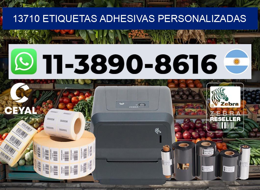 13710 Etiquetas adhesivas personalizadas