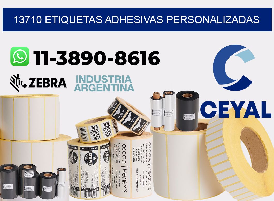 13710 Etiquetas adhesivas personalizadas
