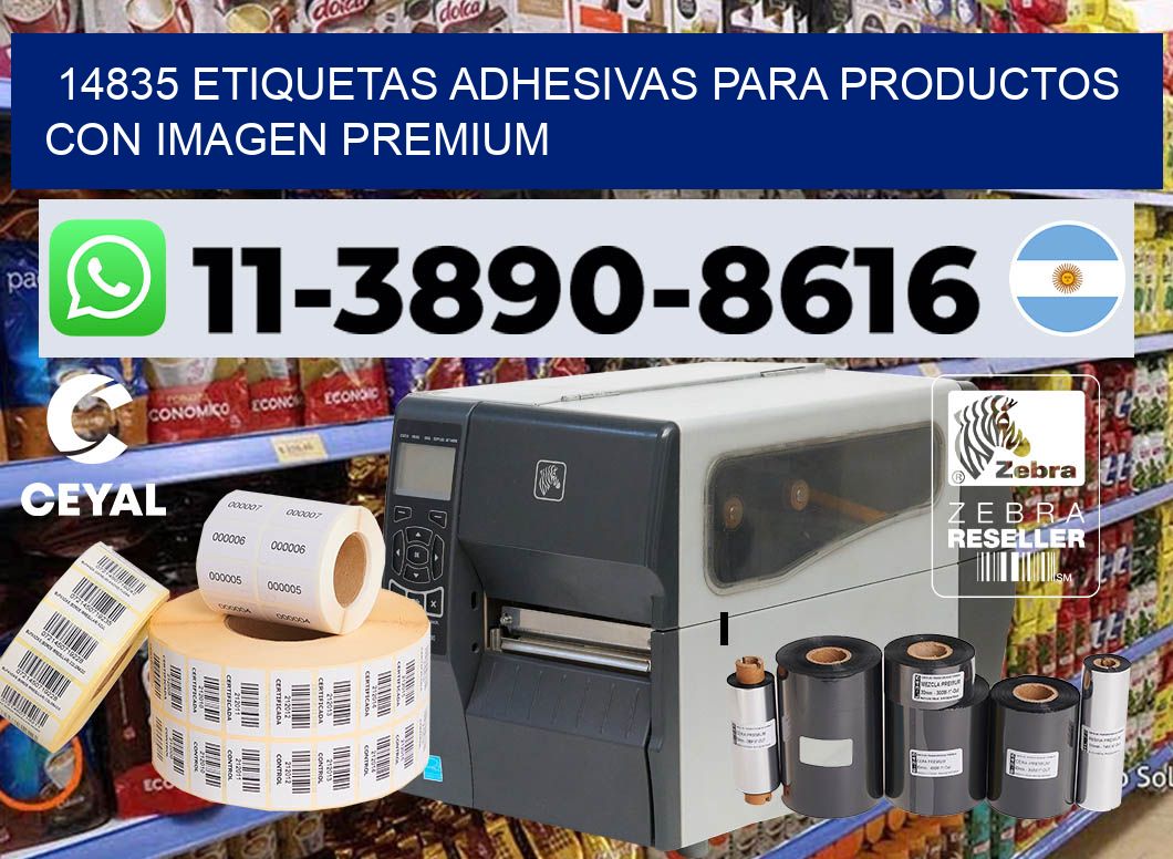 14835 Etiquetas adhesivas para productos con imagen premium
