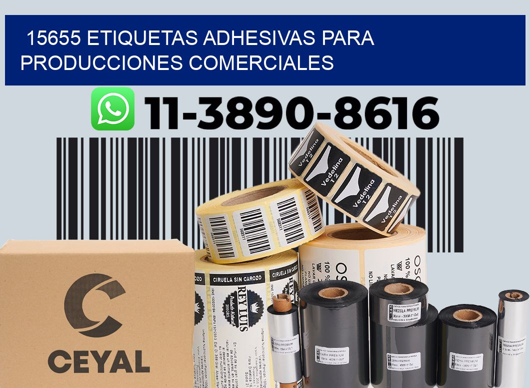 15655 Etiquetas adhesivas para producciones comerciales