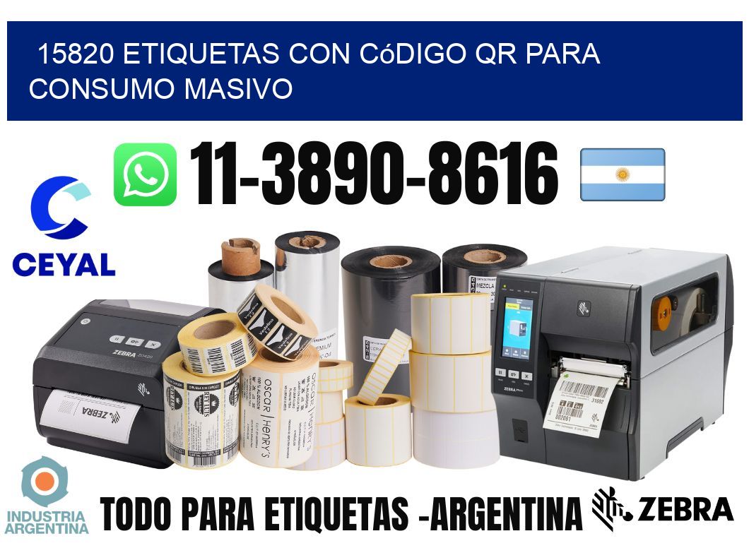 15820 Etiquetas con código QR para consumo masivo