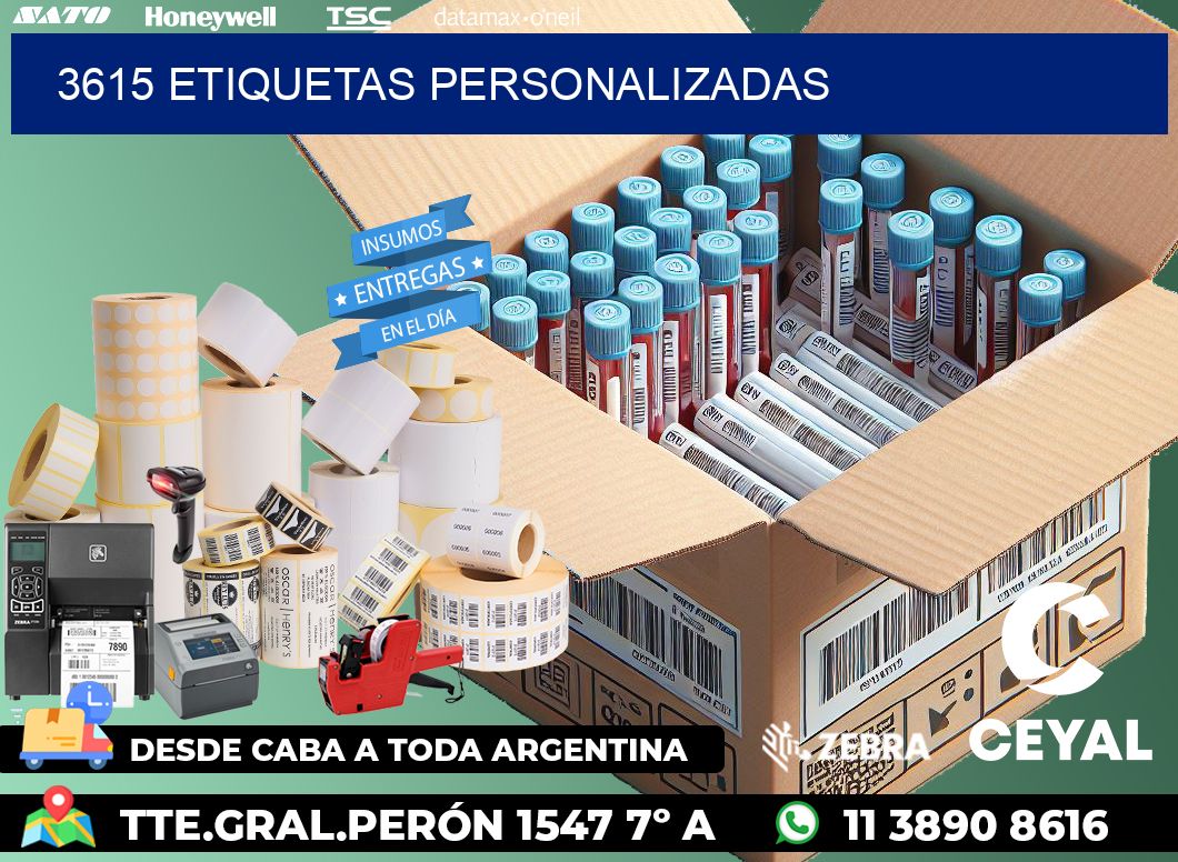 3615 etiquetas personalizadas