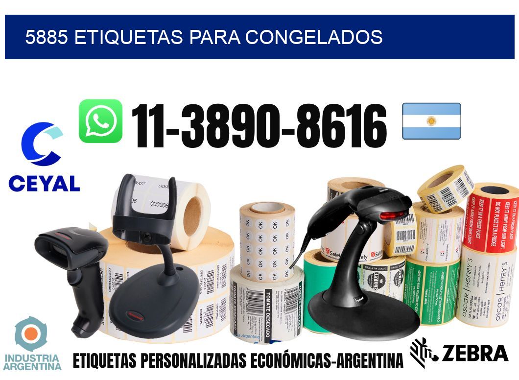 5885 Etiquetas para congelados