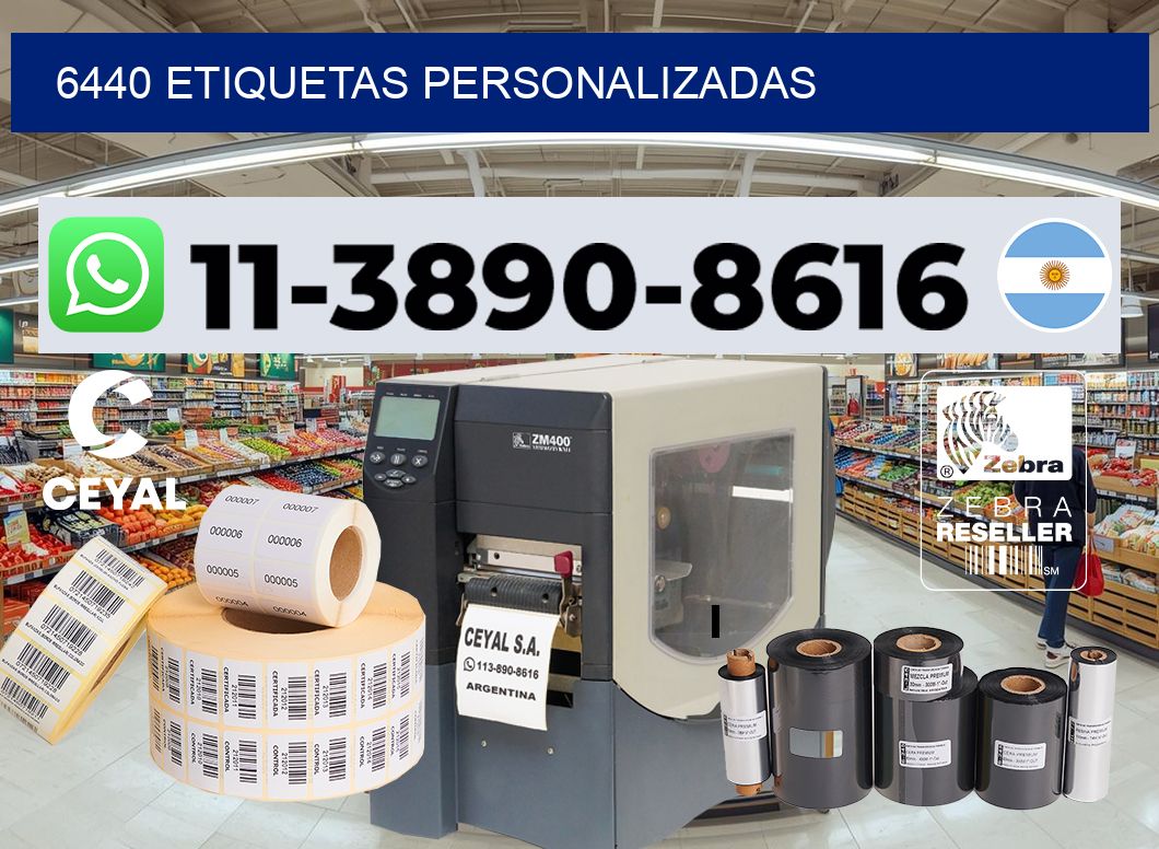 6440 etiquetas personalizadas
