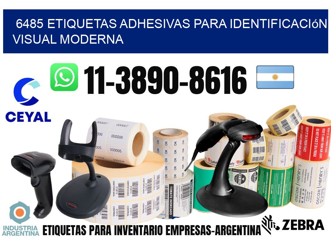 6485 Etiquetas adhesivas para identificación visual moderna