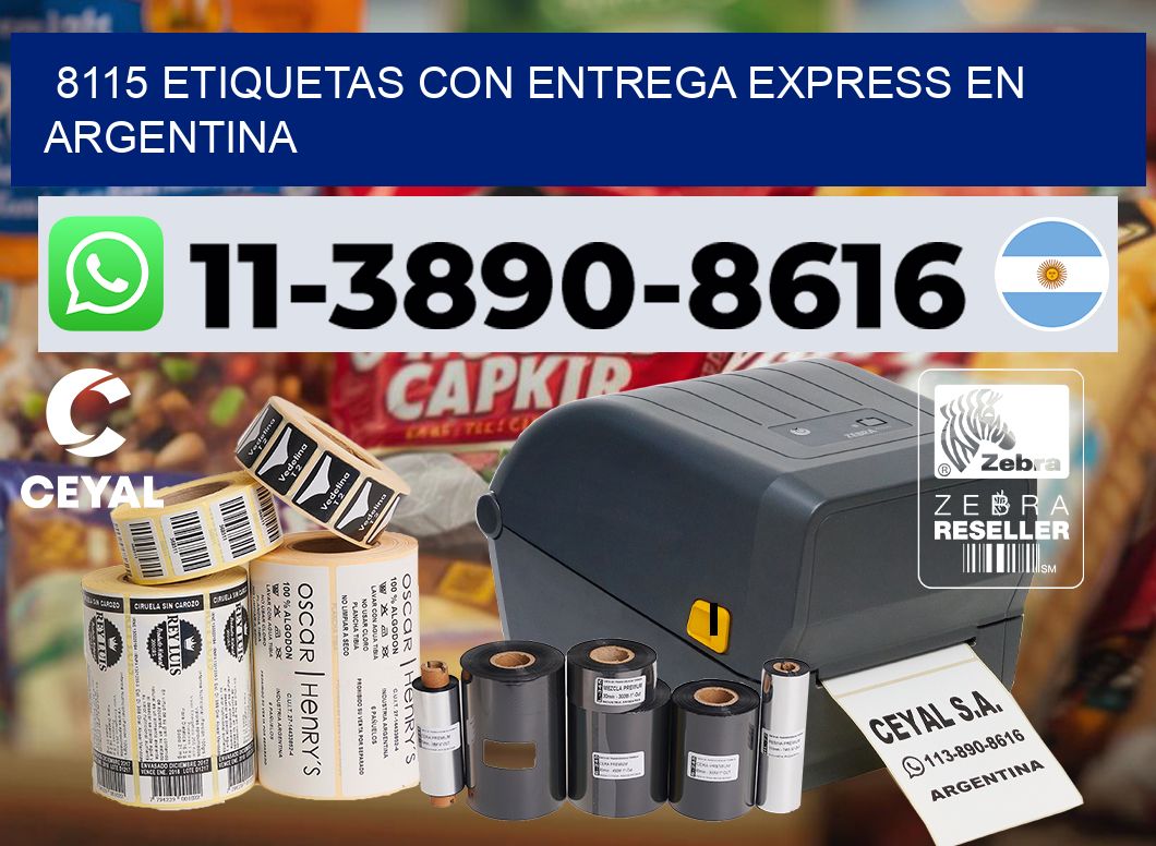 8115 Etiquetas con entrega express en Argentina