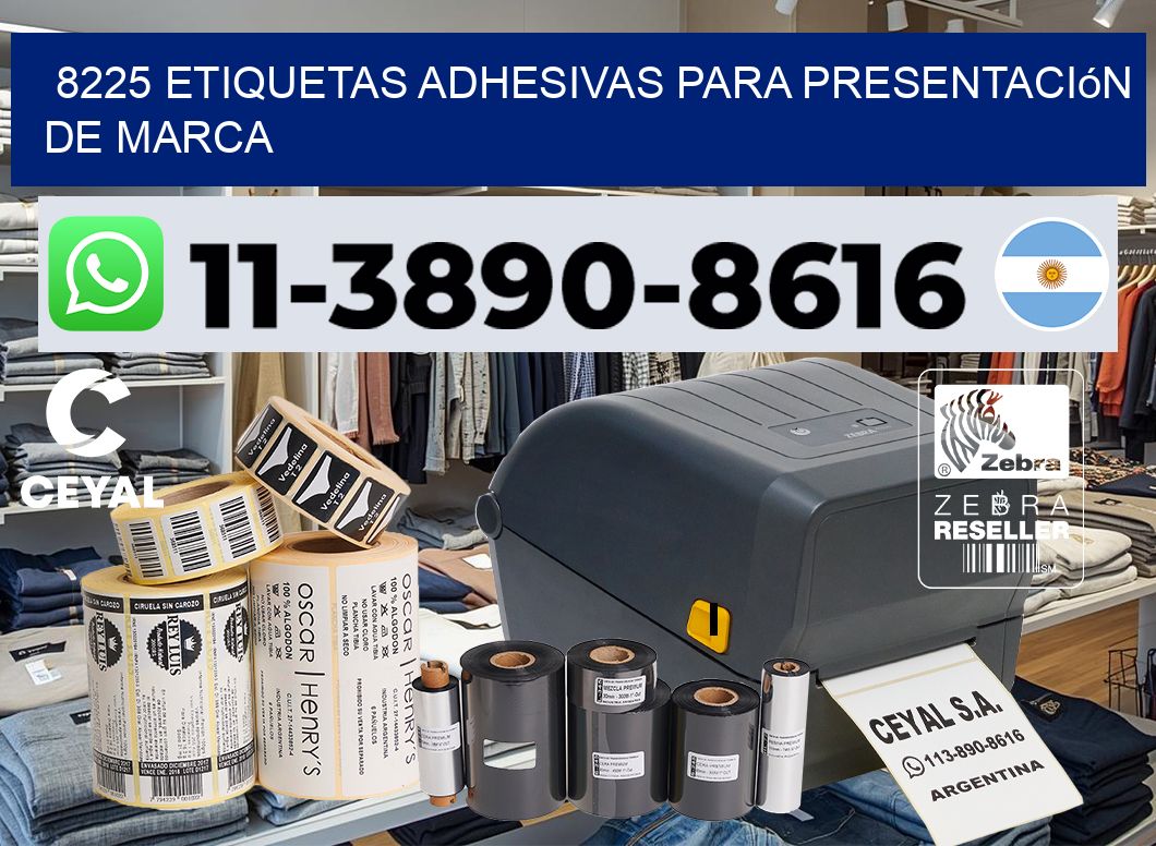 8225 Etiquetas adhesivas para presentación de marca