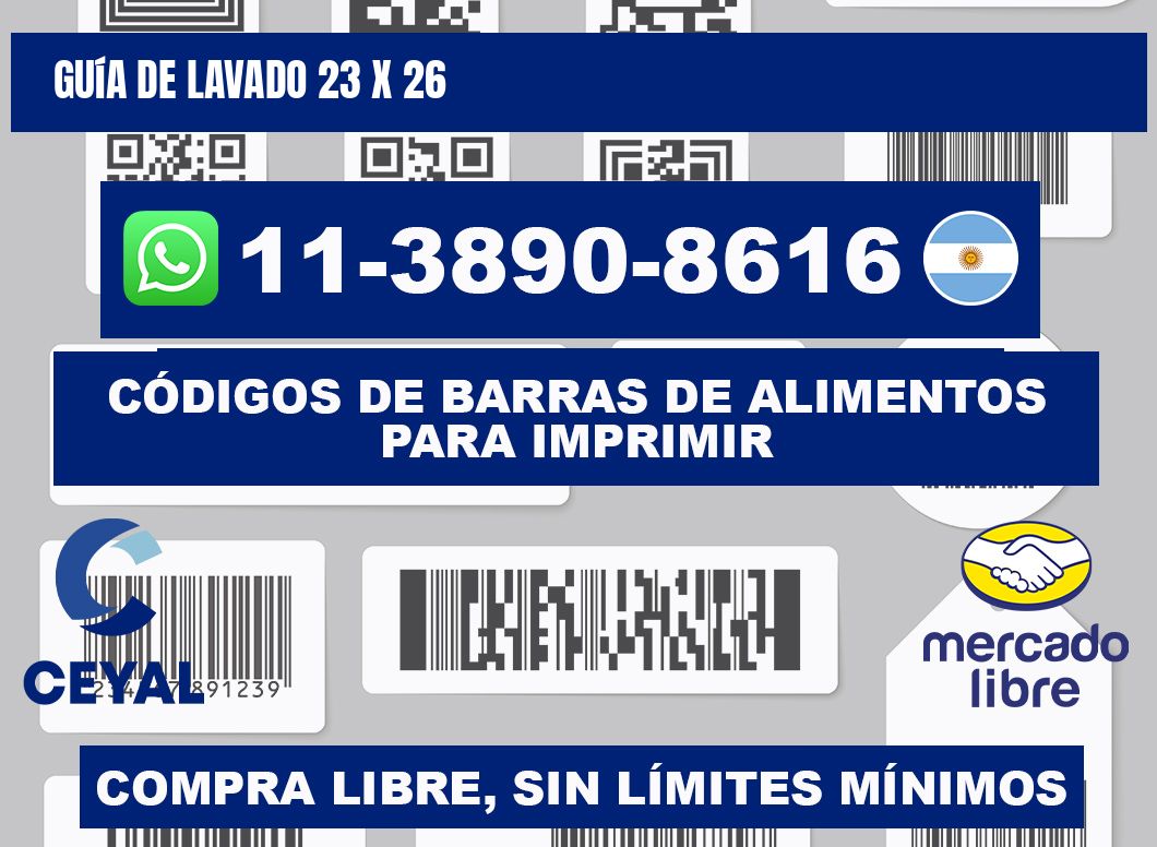 Guía de lavado 23 x 26