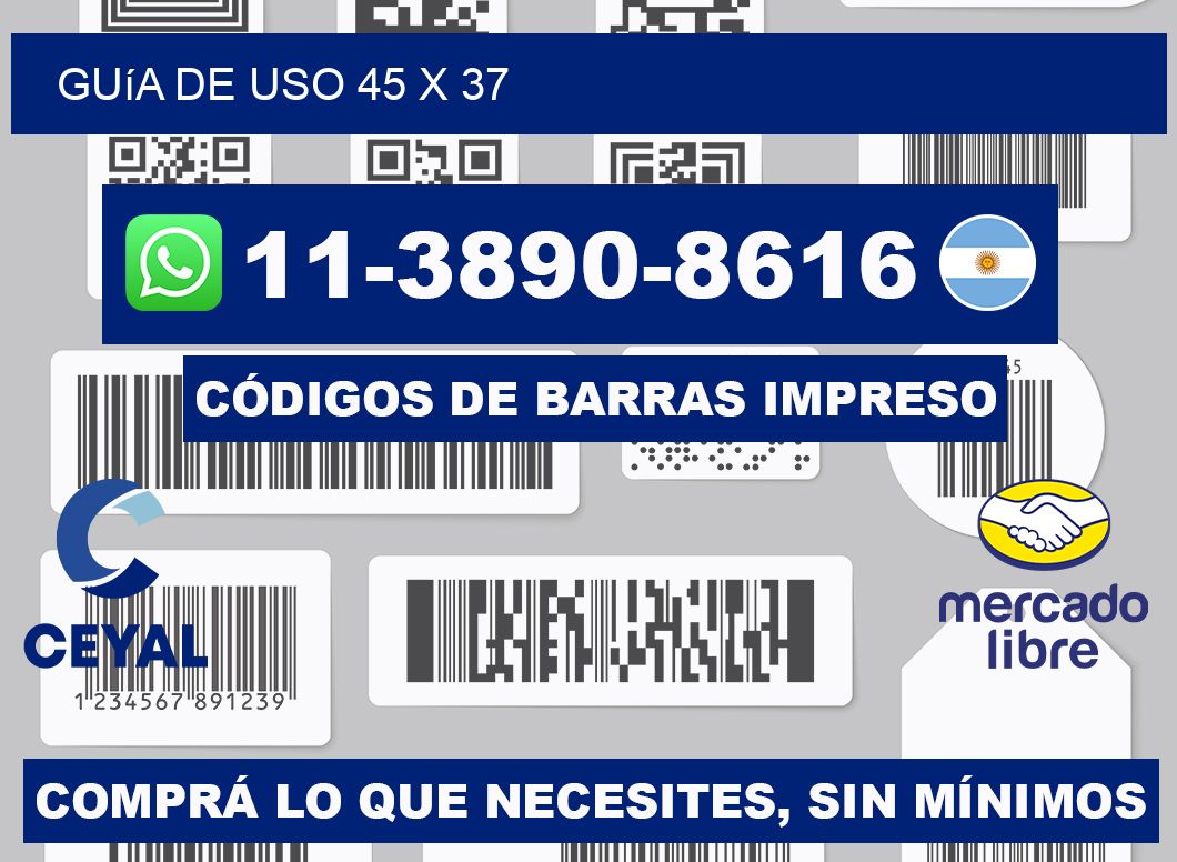 Guía de uso 45 x 37
