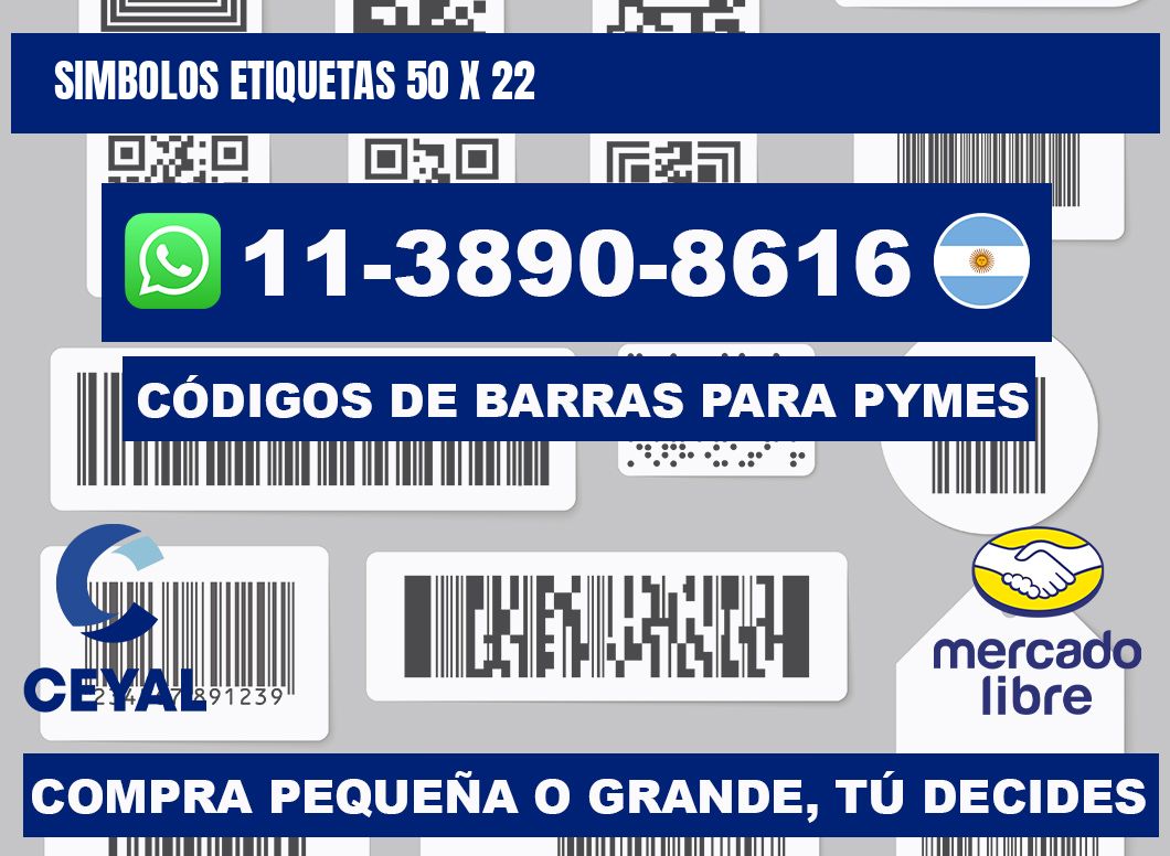 SIMBOLOS ETIQUETAS 50 x 22