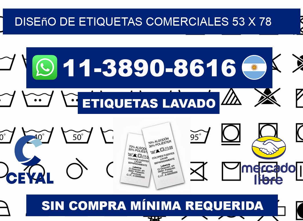 diseño de etiquetas comerciales 53 x 78