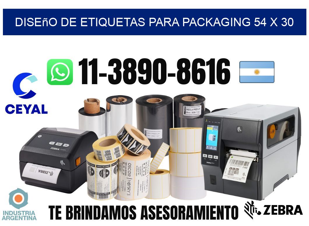diseño de etiquetas para packaging 54 x 30