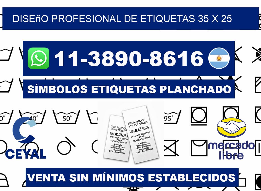 diseño profesional de etiquetas 35 x 25