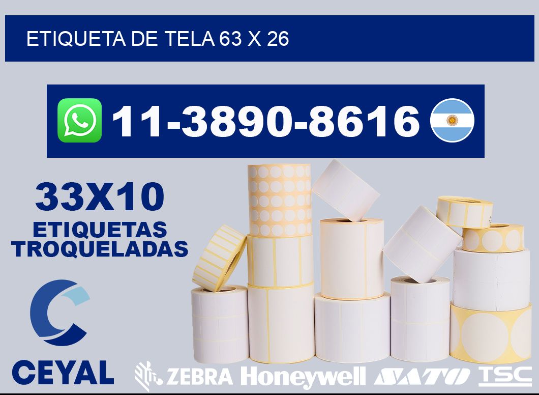 etiqueta de tela 63 x 26