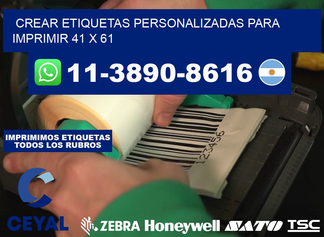 Crear etiquetas personalizadas para imprimir 41 x 61