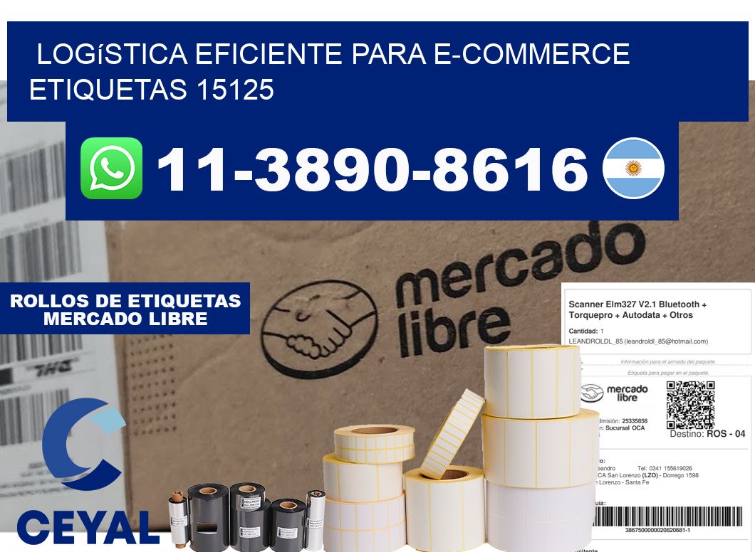 Logística eficiente para e-commerce  etiquetas 15125