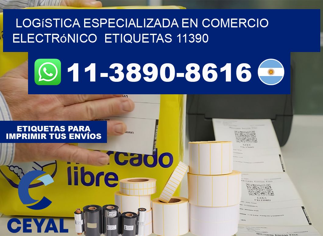 Logística especializada en comercio electrónico  etiquetas 11390
